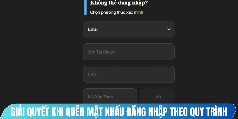 Giải quyết khi quên mật khẩu đăng nhập theo quy trình đơn giản