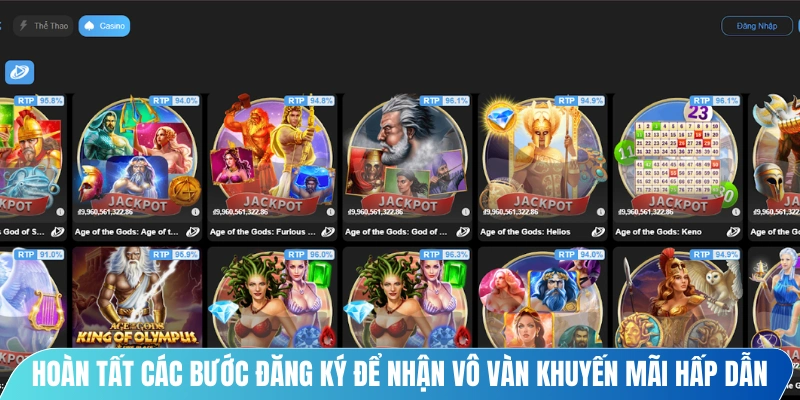 Hoàn tất các bước đăng ký để nhận vô vàn khuyến mãi hấp dẫn