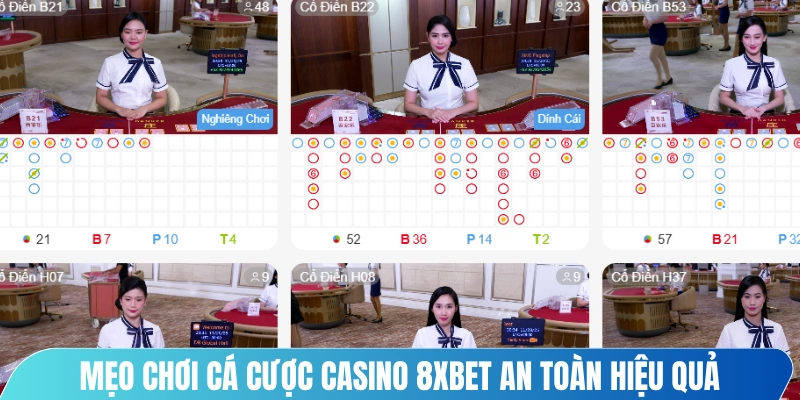 Mẹo chơi Cá cược casino 8XBET an toàn hiệu quả